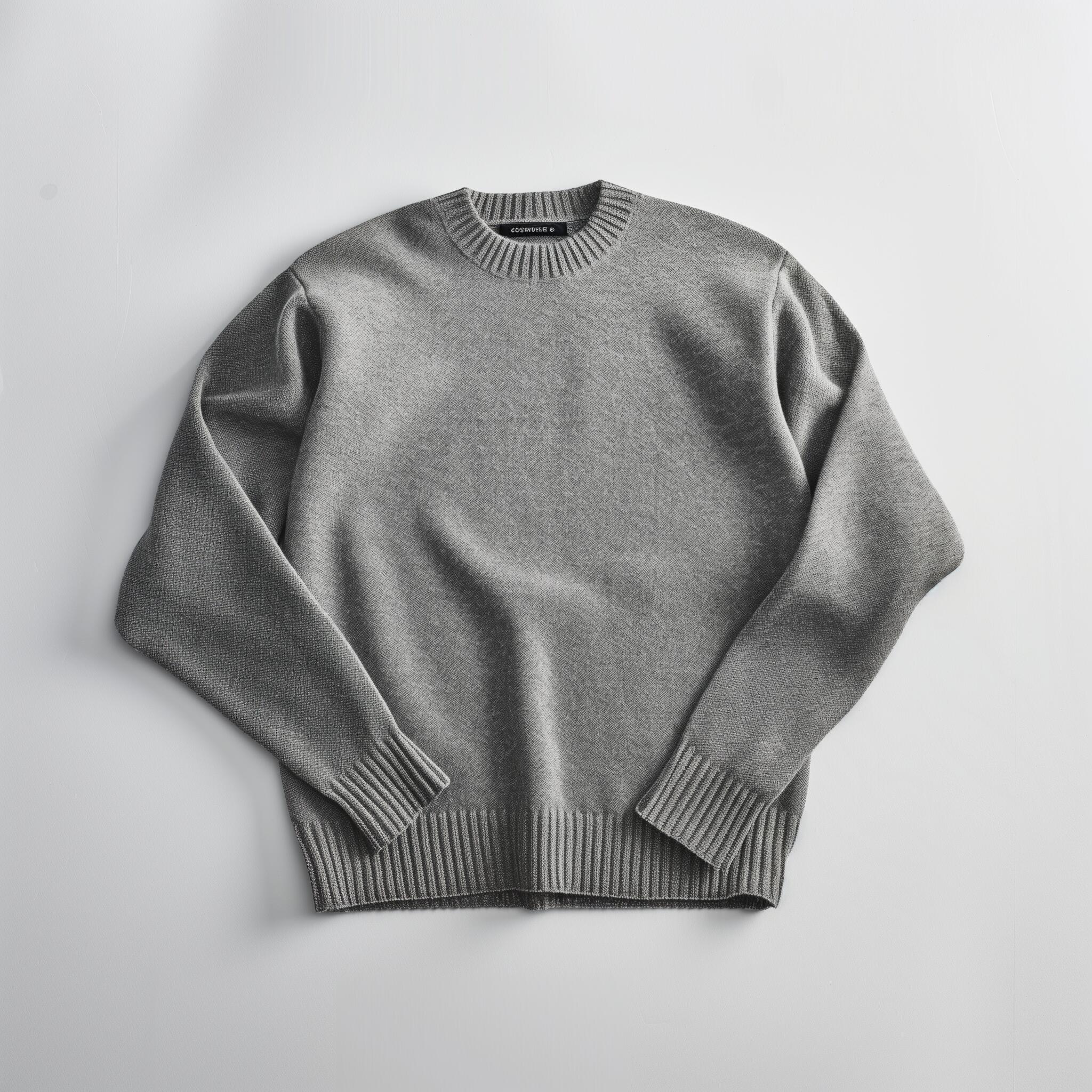 Soft, cozy knitted sweater made from premium cotton blend